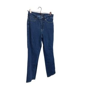 Judy Blue Jeans Womens 29 Straight‎ Fit Stretch High Rise Medium Wash Blue Denim